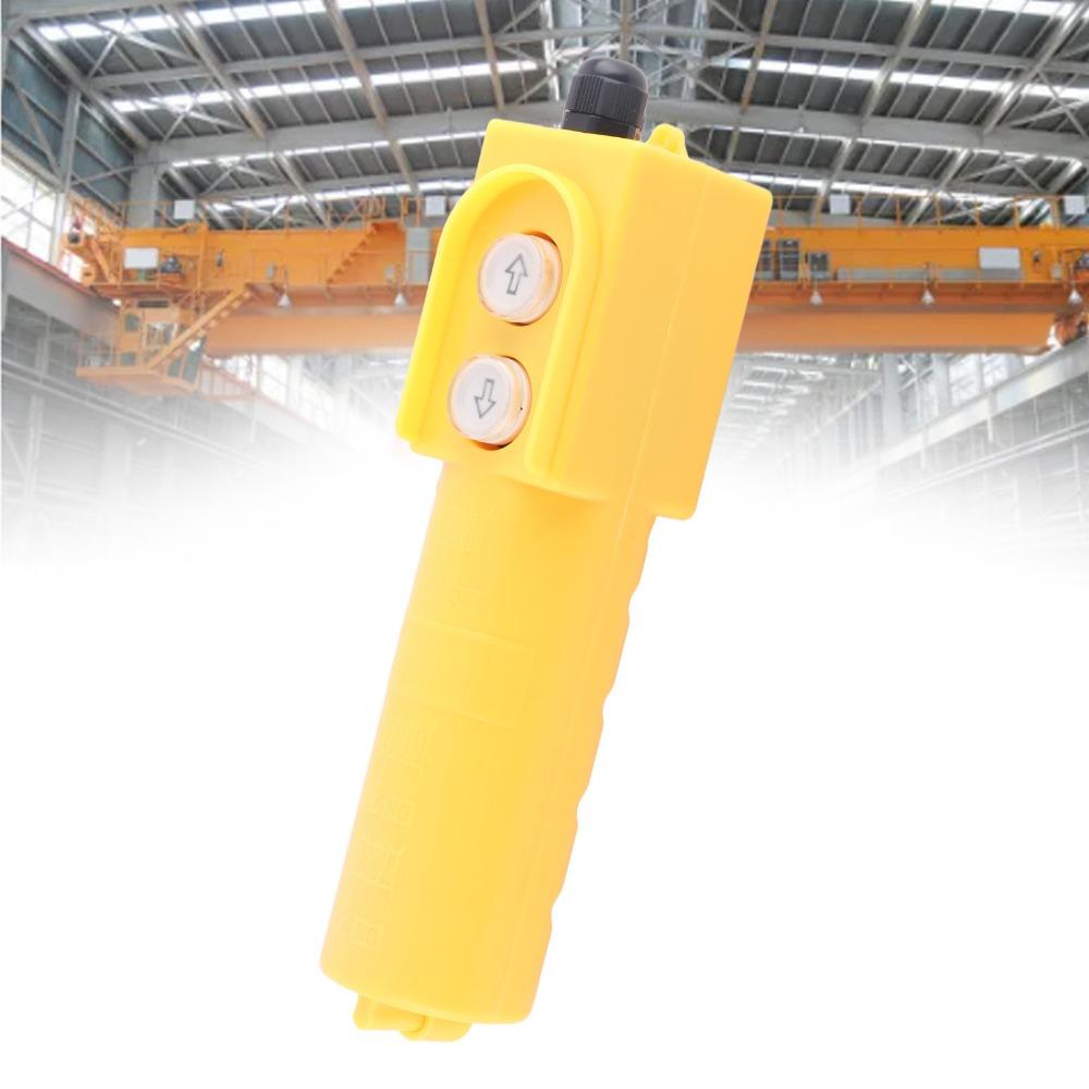 COB-61DR Crane Push Button Switch 220V 50uF Electric Hoist Switch Self-Resetting Rainproof Up Down Hoist Push Button
