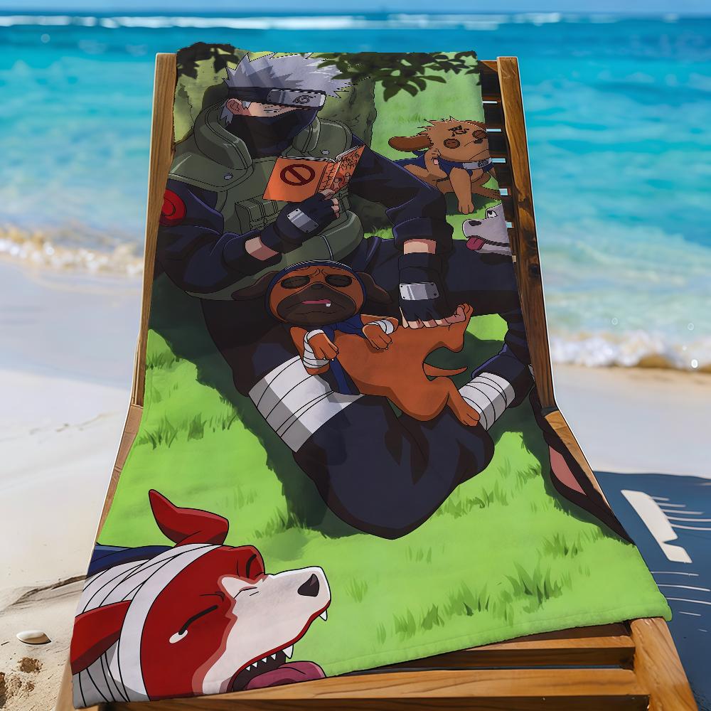 N-Naruto-S Kakashi-S Cool Towel Sports Quick Dry Travel Camping Gear Sandproof Soft Light Large Beach Towel