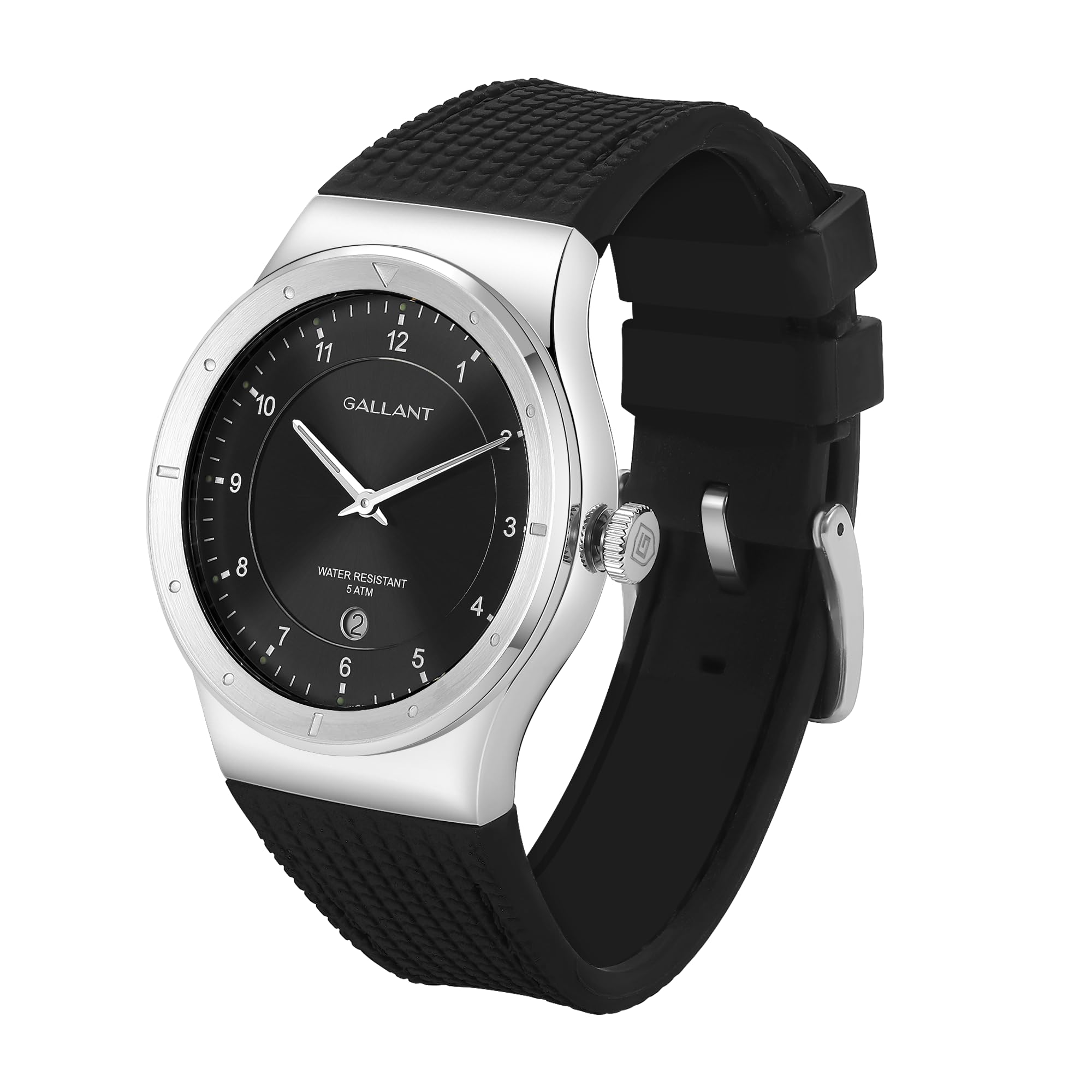 

Мужские швейцарские кварцевые аналоговые часы с EasyReader, отображением даты, водонепроницаемостью 5 АТМ, 40 мм, минималистичный дизайн для повседневной носки, бизнеса и многого другого - Черный