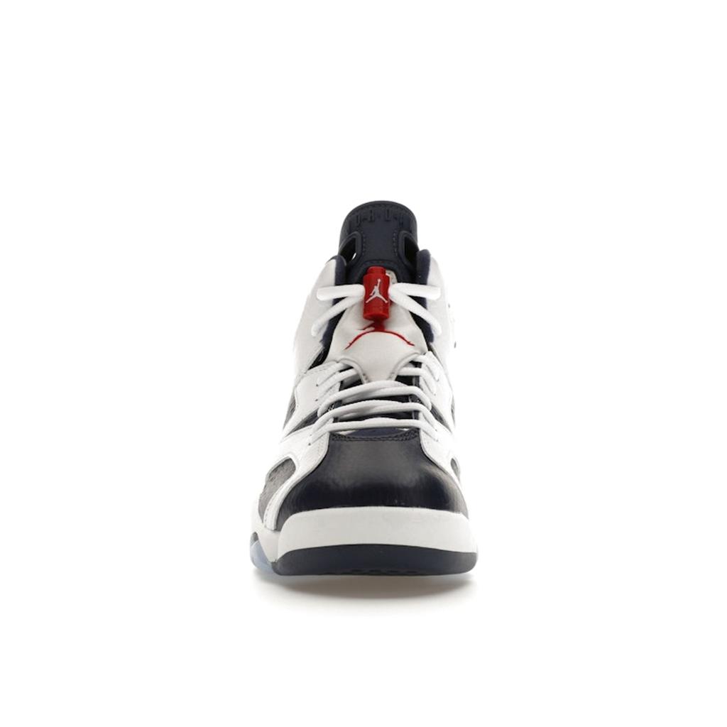 Air Jordan 6 Retro GS Olympic 2024 Παιδικά Αθλητικά Παπούτσια Λευκό Varsity-Red Midnight-Navy 384665-164