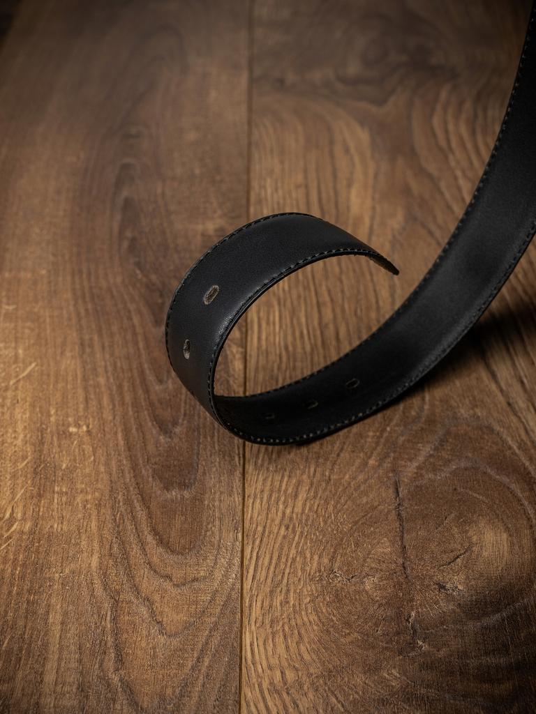 Men's Leather Belt PSN-01-D1 BLACK 110