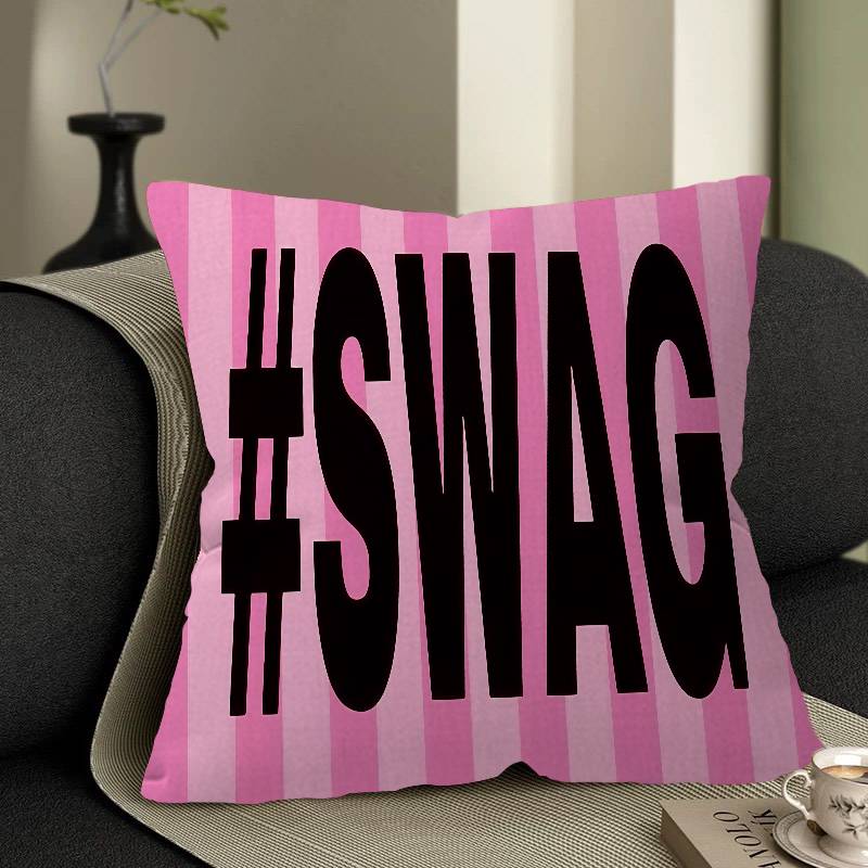 S-SWAG Pillow Cushion Cover Pillowcase Living Room Sofa Home Decor Customized