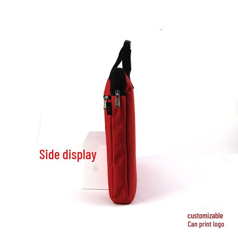 A4 Canvas Document Bag with Zipper - Office, Conference & Student Use