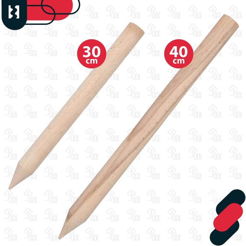 KOTARBAU® Geodetic Beech Wooden Stakes Support for Tomatoes, Vegetables, Trees, 40 CM, Set of 5