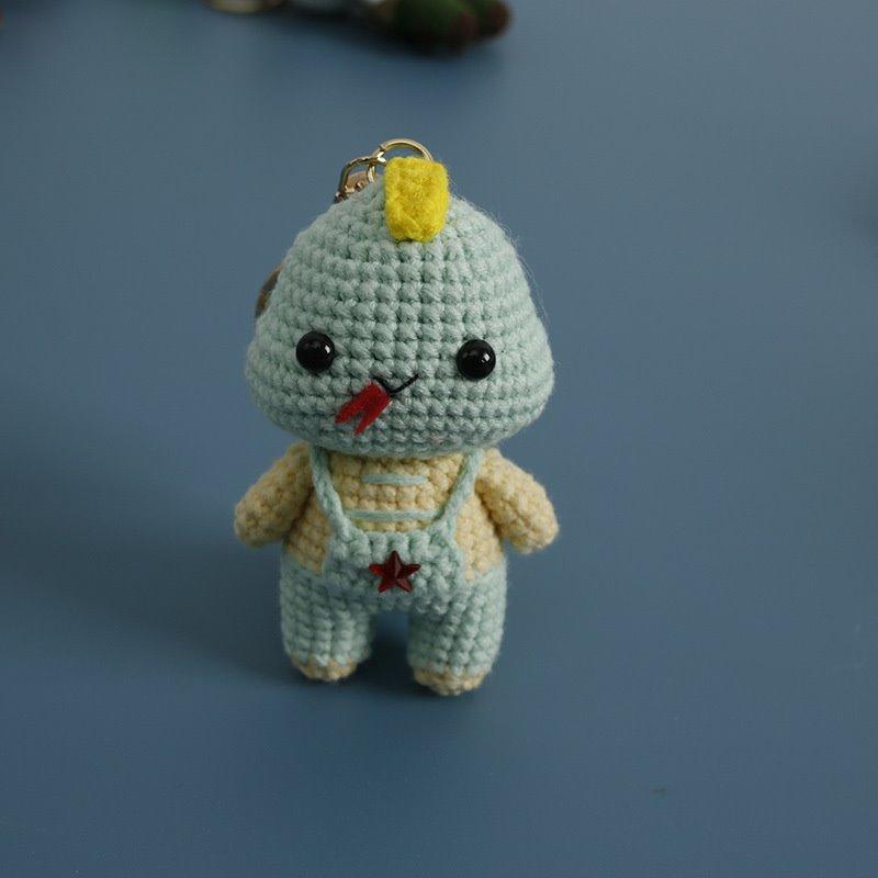Cute Woven Handmade Twelve Zodiac Dolls Yarn Keychain Wool Thread Hook Weaving Crochet Doll Decoration Creative Birthday Gift