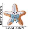 Summer Beach Style Embroidery Cloth Sticker Ironing Casual Clothing Backpack Shoes And Hats Personalized Decoration Repair Fabric Sticker