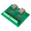 RJ45 Ethernet Connector Breakout Board Dual Network Port Input Screw Terminal Board with Bracket