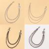 Pirate Skull Metal Waist Chain With Double Layer Chains For Men And Women