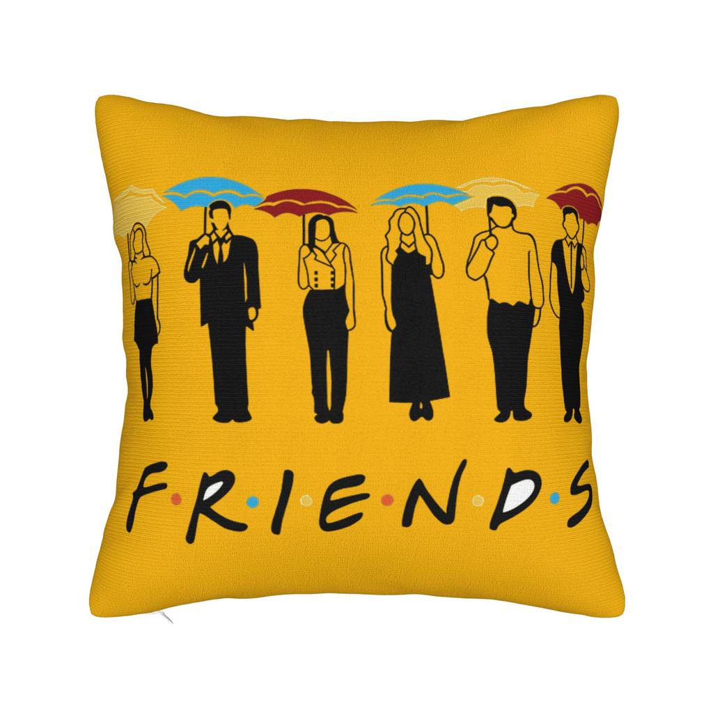 Friends Tv Show Pillowcase Soft Fabric Cushion Cover Decoration Throw Pillow Case Cover Seat Dropshipping 40*40Cm