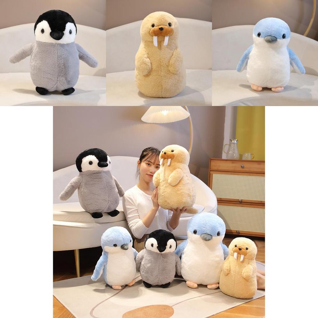 Adorable Cute Ocean-themed Penguin Walrus Plush Toy For Girls Perfect Gift