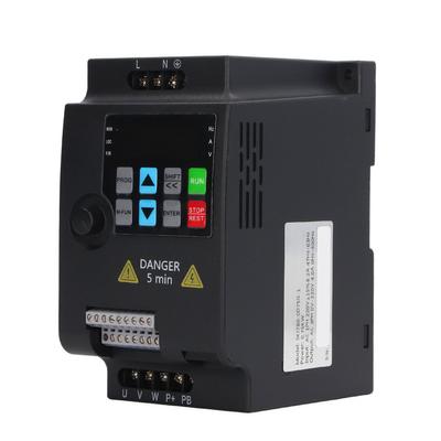 Ρυθμιστής Στροφών Κινητήρα 0,75KW Inverter Συχνότητας Μονοφασική Είσοδος AC220V Τριφασική Έξοδος AC0‑220V