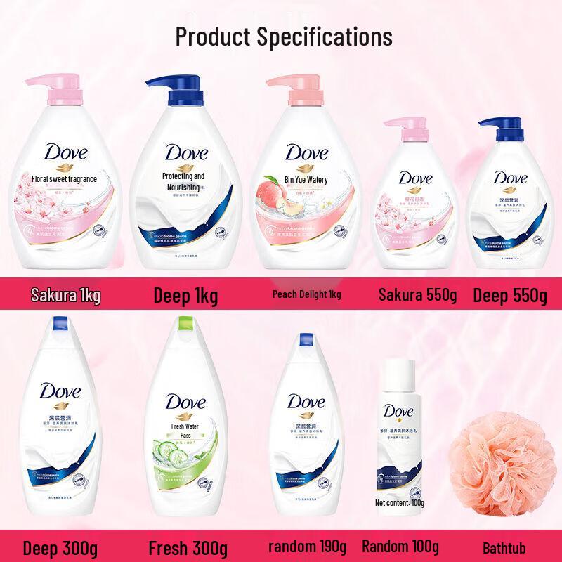 DOVE Cherry Blossom & Deep Nourishment Shower Milk Set