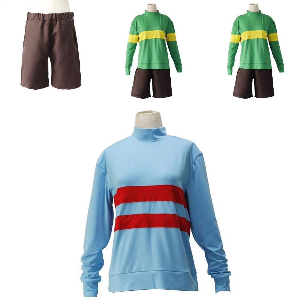 Comfortable Undertale Frisk Chara Cosplay Outfit For Role Play And Daily Wear