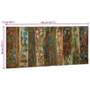 Headboard Multicolored 120 cm Solid Reclaimed Wood