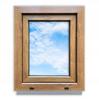 Fenster PVC Goldene Eiche 50X60 Rechts Neu 500X600 Mm Kipp-Dreh-Doppelverglasung