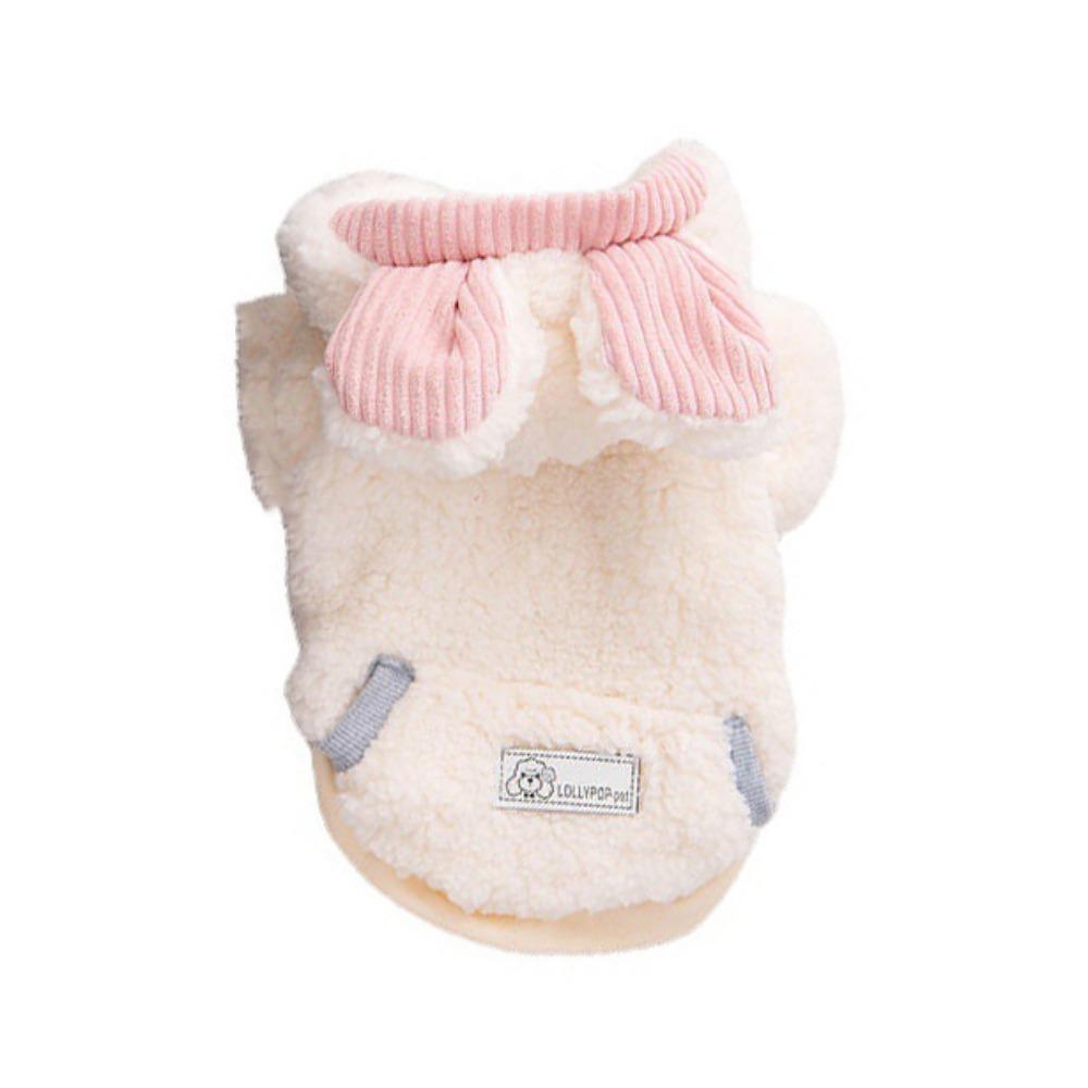 Cute Bear Ear Winter Dog Hoodie Soft Warm Dogs Coat Jacket Thickened Comfortable Puppy Plush Sweater for Cat Dogs