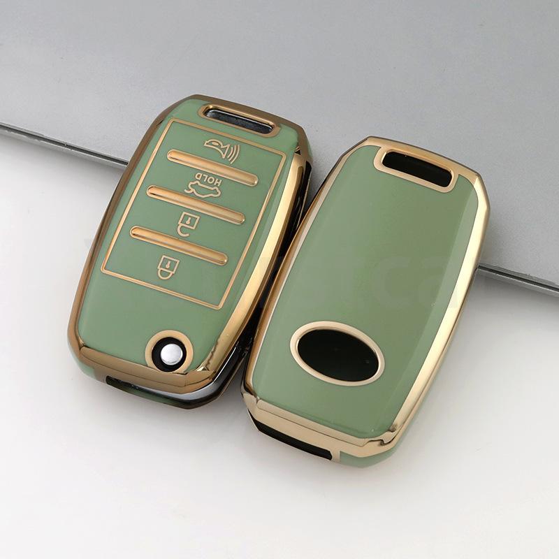 3/4 Buttons TPU Car Key Case For Kia Rio 3 K2 Ceed Cerato K3 Sportage 4 Picanto K5 Optima Sorento Forte Stinger 2017 2018