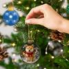 Funny Dog Christmas Ornament Cute Mischievous Dog Decor with Playful Expressions Festive Gag Gift for Pet Lovers