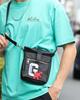 GATCHA Patch Mini Shoulder Bag for Men and F Women, Surfing, Casual, Spring/Summer, 252G8507, Black,