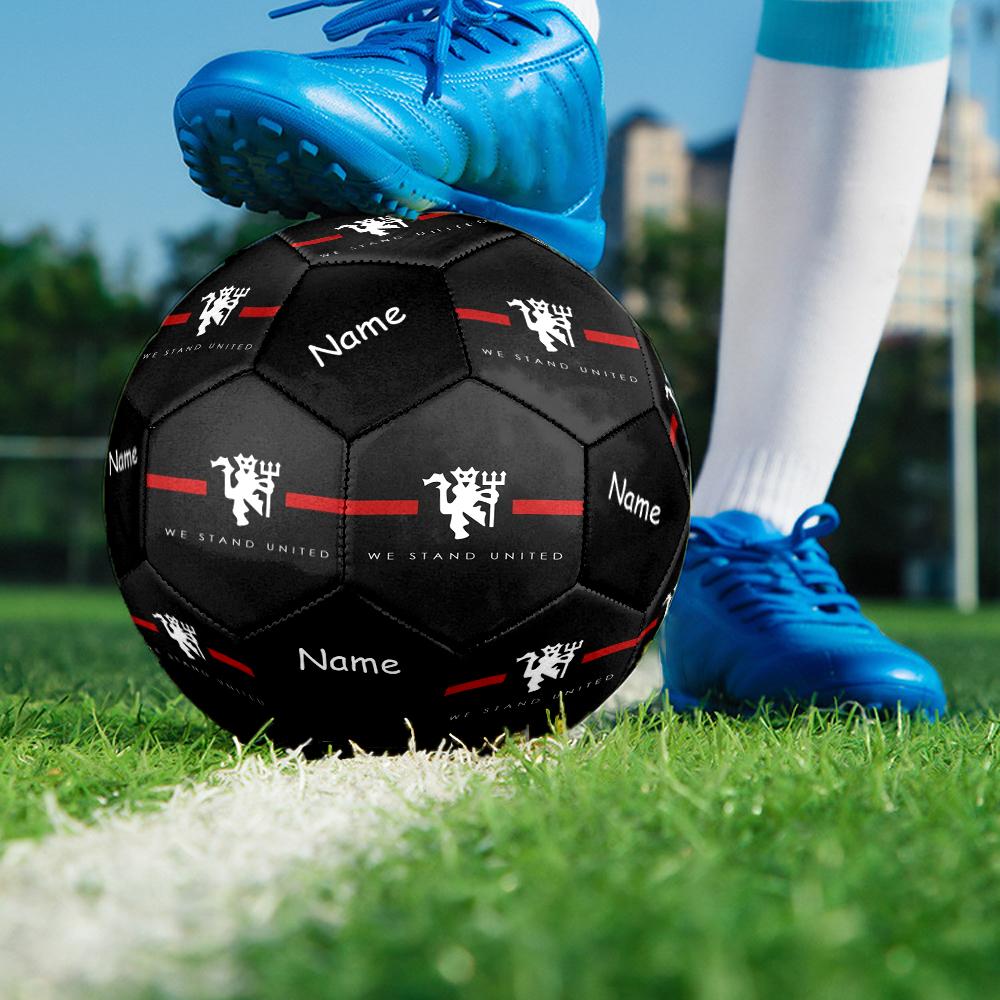 Custom Name Manchester United Theme Size 5 Soccer Ball, Suitable for Both Indoor and Outdoor Matches, a Gift Suitable for Everyone.