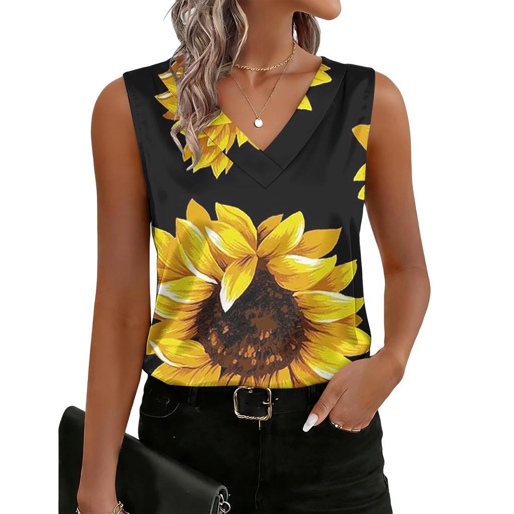 Women's Fashionable Casual Retro Striped Print Tank Top