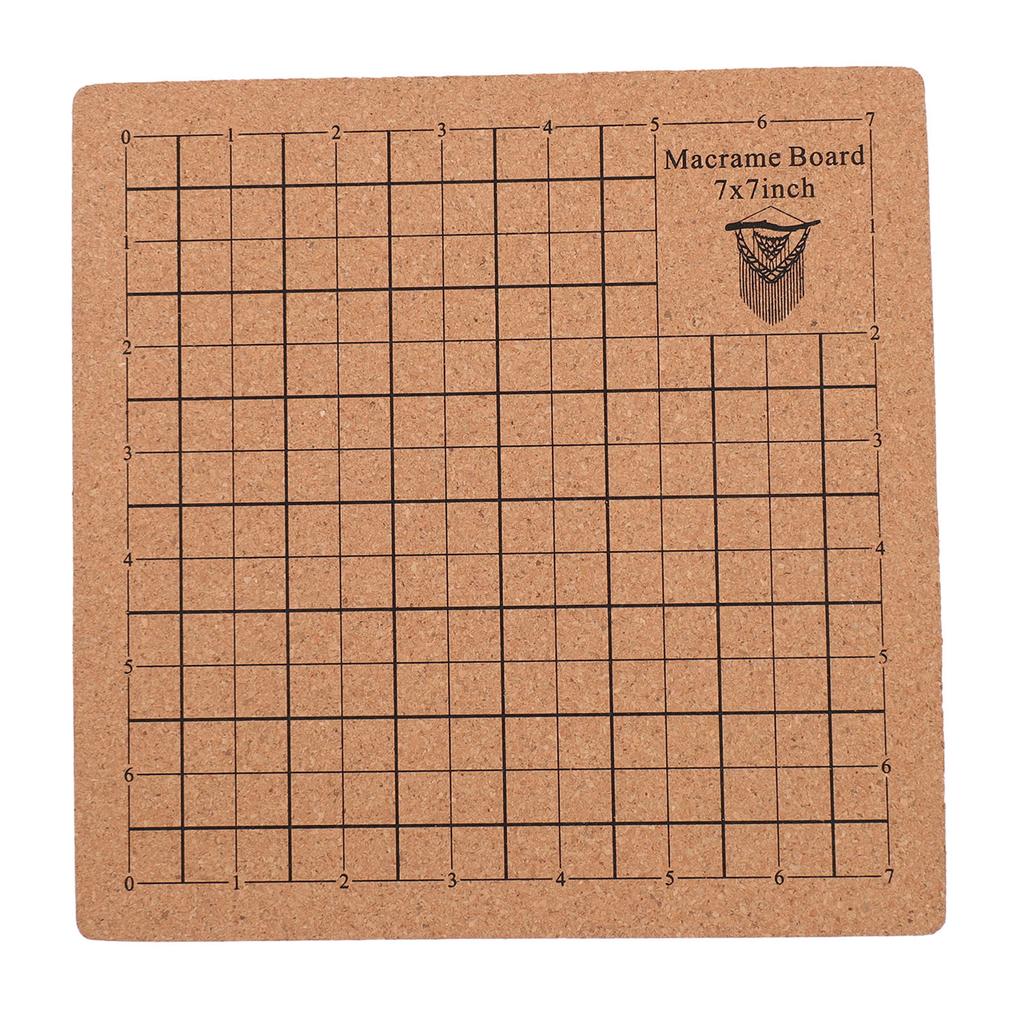 Macrame Board and Pins Double Sided Grids Macrame Project Board with 5 Rulers 30 T Pins for Braiding Bracelet Creating