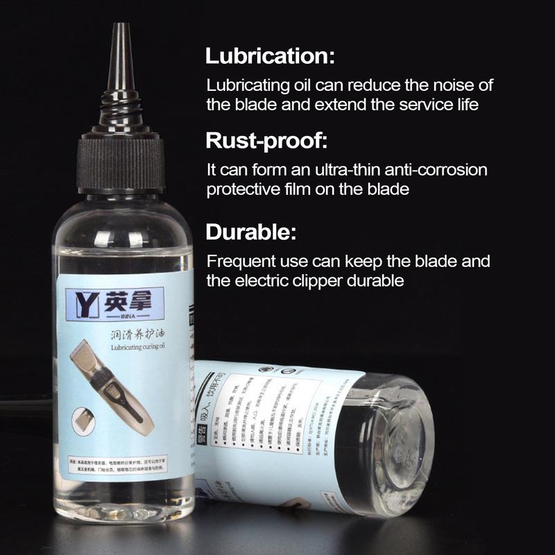 60ml Electric Clipper Shaver Maintenance Oil Rust Lubricant Hair Trimmer Blade Oil Prevent Rusting Sewing Hair Salon Clipper Oil