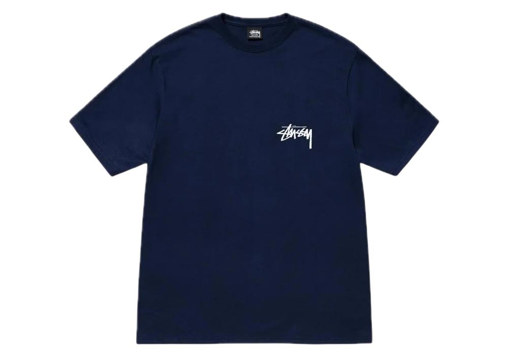 T-shirt Stussy Ciliegie 'Blu Navy'