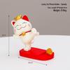 Lucky Cat Resin Mobile Holder - Cute Office Desktop Decoration Gift