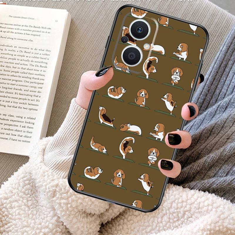 Cartoon Beagle Dog Case For OPPO Reno 13 13F 12 11 F 8T 7 8 10 Pro OPPO Find X8 Pro X6 X3 X5 Lite Cover Fundas