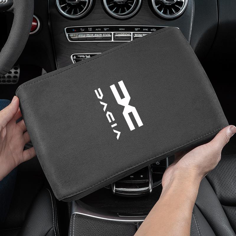 Almohadilla de Altura para Caja de Reposabrazos de Coche Almohada de Gamuza y Espuma con Memoria Para Dacia Logan Sandero Duster Lodgy Spring Jogger Dokker Stepway Bigster