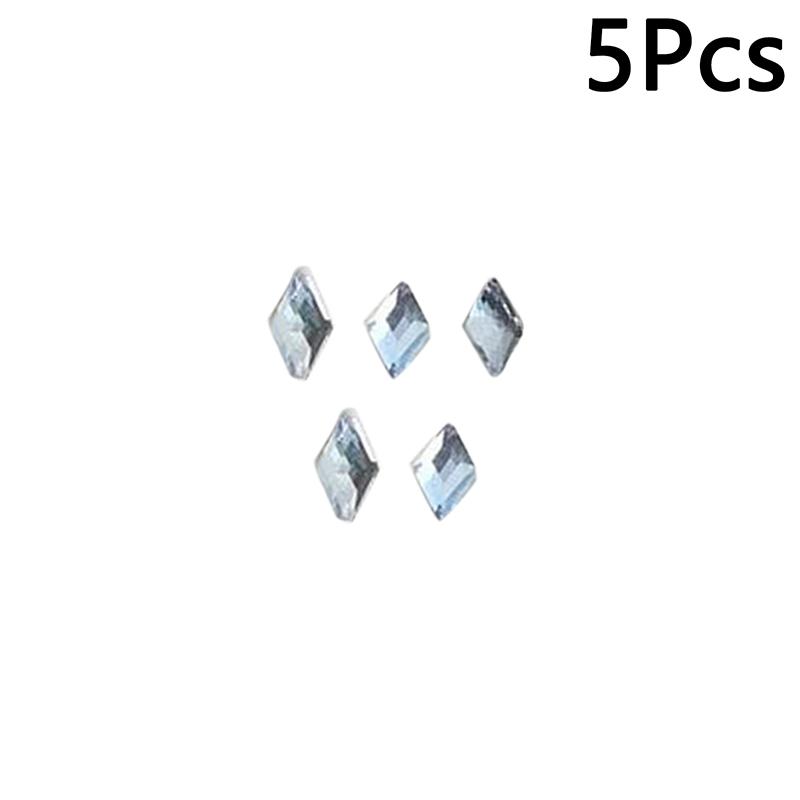 5Pcs Dental Tooth  Rhombus Shapes Ornament Diamond Multicolour Shiny Teeth Jewelry Decoration
