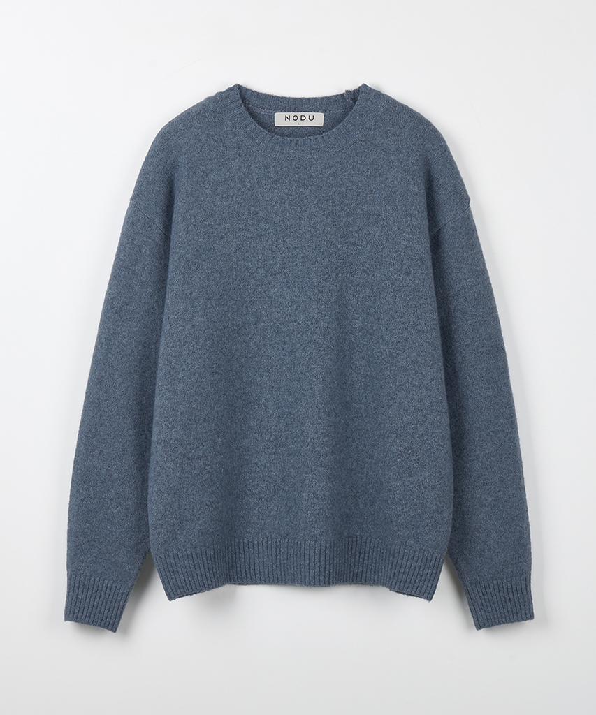 NODU Formal Basic Round Knit [Blue]