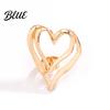 Lady Heart Ring Big Love Double-layered Exaggerated Style Hollow Shape