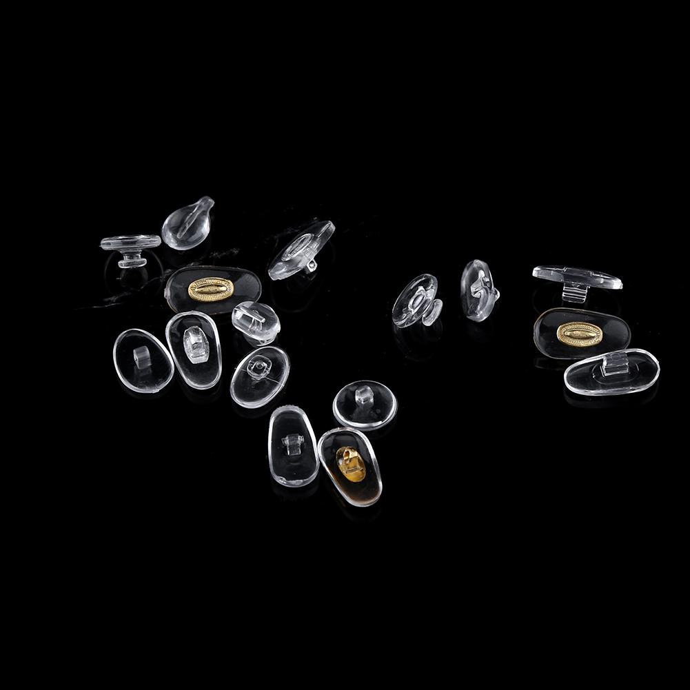 300pcs 15 values Silicone Nose Pads Eyeglasses Screw On Glasses Soft Accessories Repair Tool