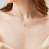 Real Copper Green Diamond Zircon Boutique Pendant Charm Fit Authentic Bracelet Decorative Beads Necklace Diy Female Jewelry Piece