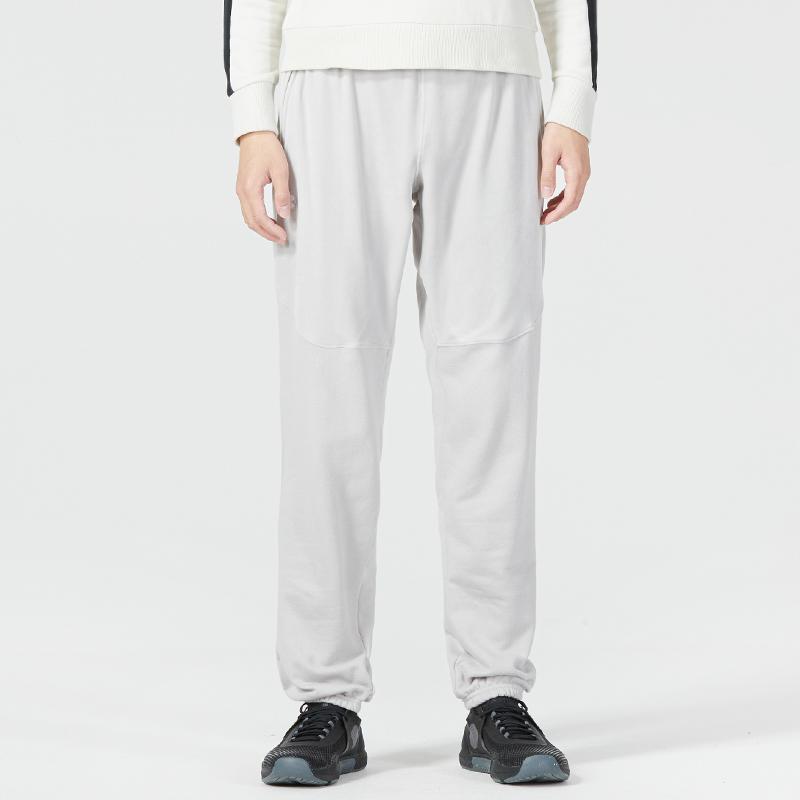 Under Armour Solid Color Elastic Waist Casual Loose Jogger Sweatpants Men Bottoms Grey White 1373875-592