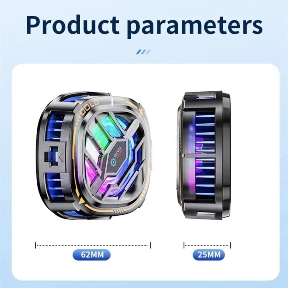 Back Clip Design Magnetic Phone Cooler Safy Ice Cooling Technology Semiconductor Radiator Universal Compatibility Stability