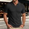Men's Casual Short Sleeve T-Shirt with Collar, Breathable Shirt for Summer Everyday Wear
