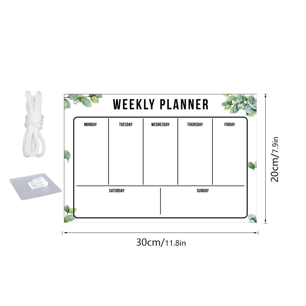 3D Acrylic Erasable Weekly Planner Board