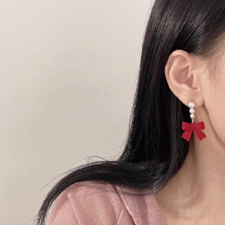 Fashionable Bowknot Earring Accessories Cute Ear Rings Studs Jewelry for Women