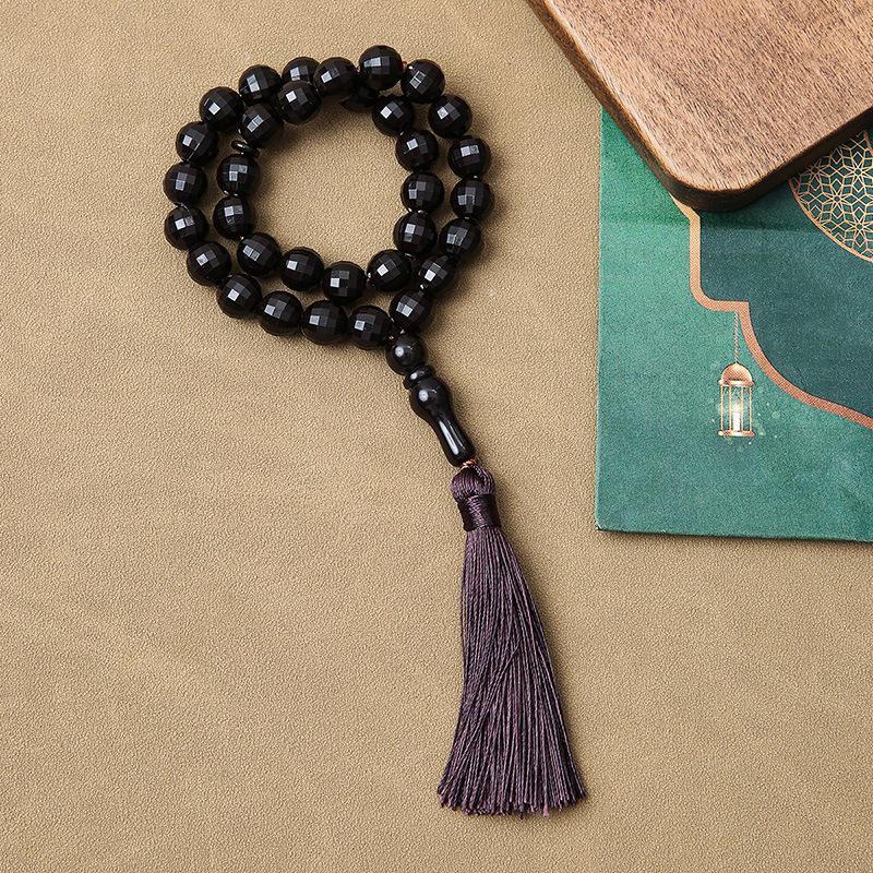 

Кисточка Браслет - 33 Бусины Мусульманские Четки для Молитвы