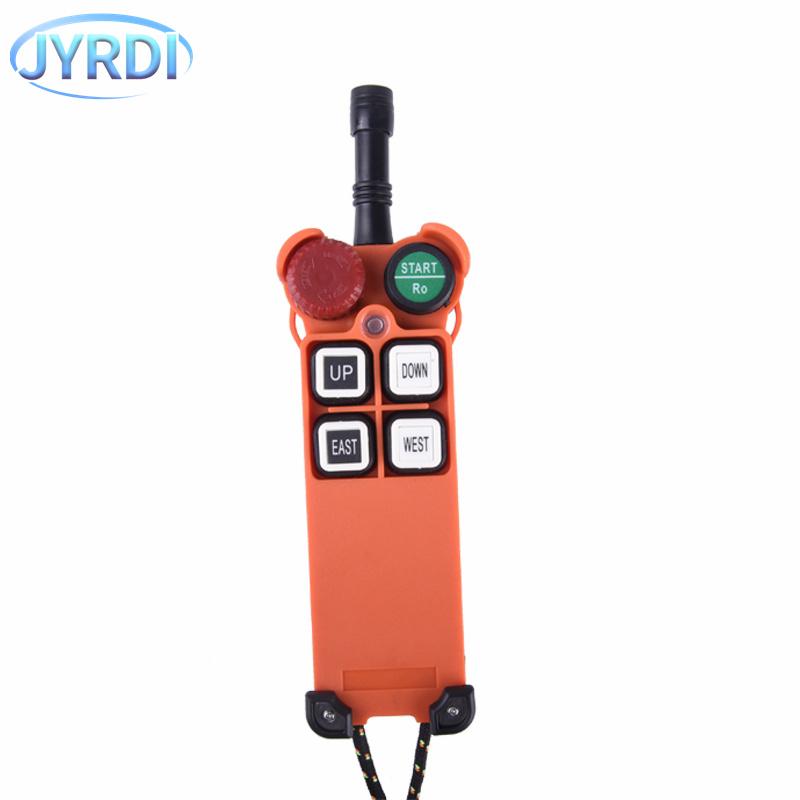 F21-4S 4 Buttons Single Speed Industrial Wireless Radio Crane Remote Control Switches Hoist Track Crane Lift Controller