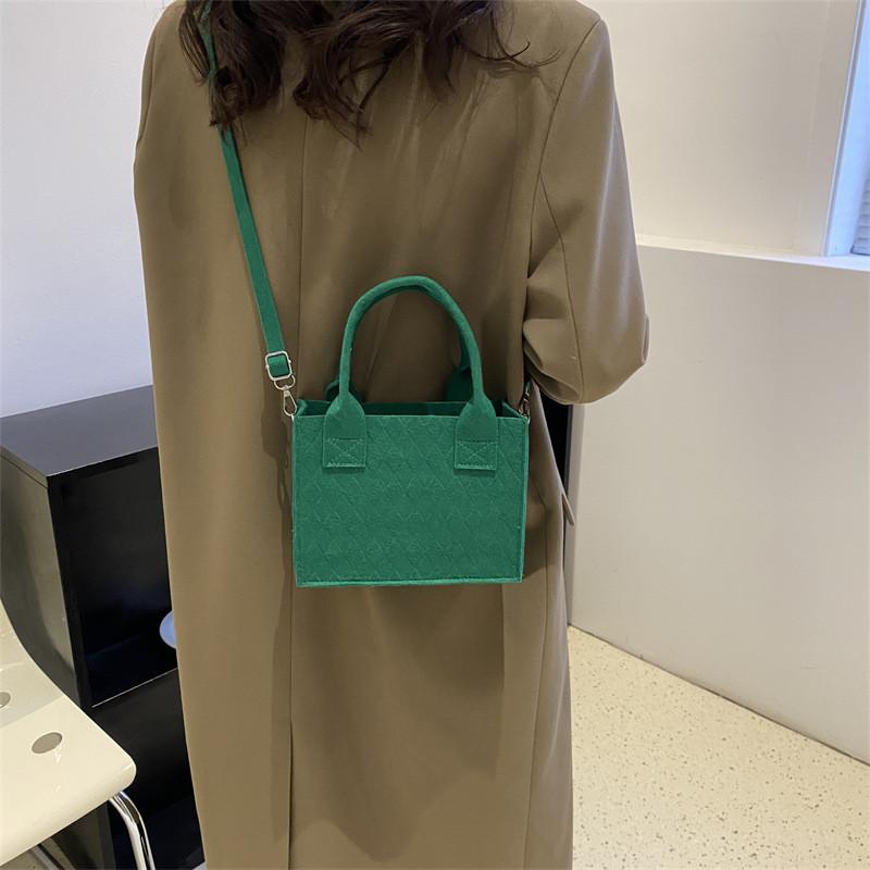 Fashionable Felt Handbag 2023 Spring Modern Women's Casual Crossbody Bag