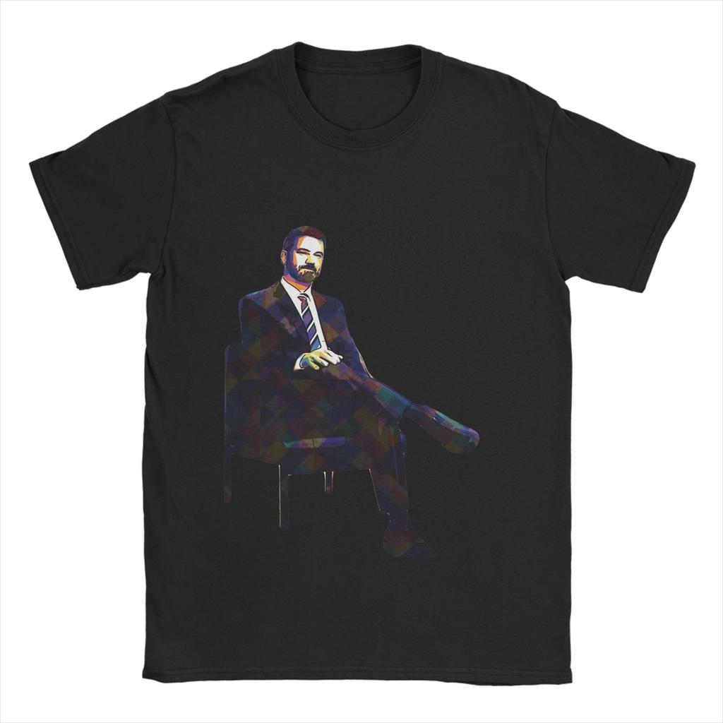Jimmy Kimmel Live Men's T Shirts Novelty Tees Short Sleeve Round Neck T-Shirts Pure Cotton Summer Tops
