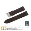 CASSIS Calfskin Watch Strap, Waterproof Backing, REIMS Series, 20mm, Dark Brown, with Replacement Tool, U10257A1032020
