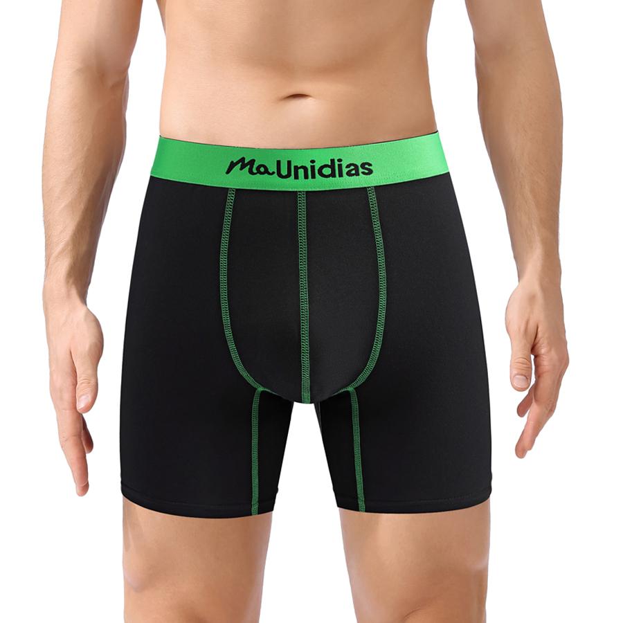 BONITOS 1Pcs Print Men Boxers Briefs Letter Elastic Waistband Men's Panties Sexy Comfortable