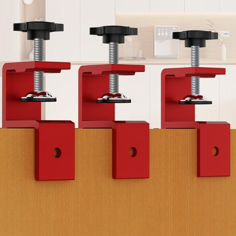 0-25mm Woodwork Clamp Closure Scriber Wardrobe Marking Clamping Jig Aluminum Alloy Fixing Clip for Carpentry Woodworking