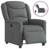 VidaXL Electric Recliner Dark Grey Fabric 3303175