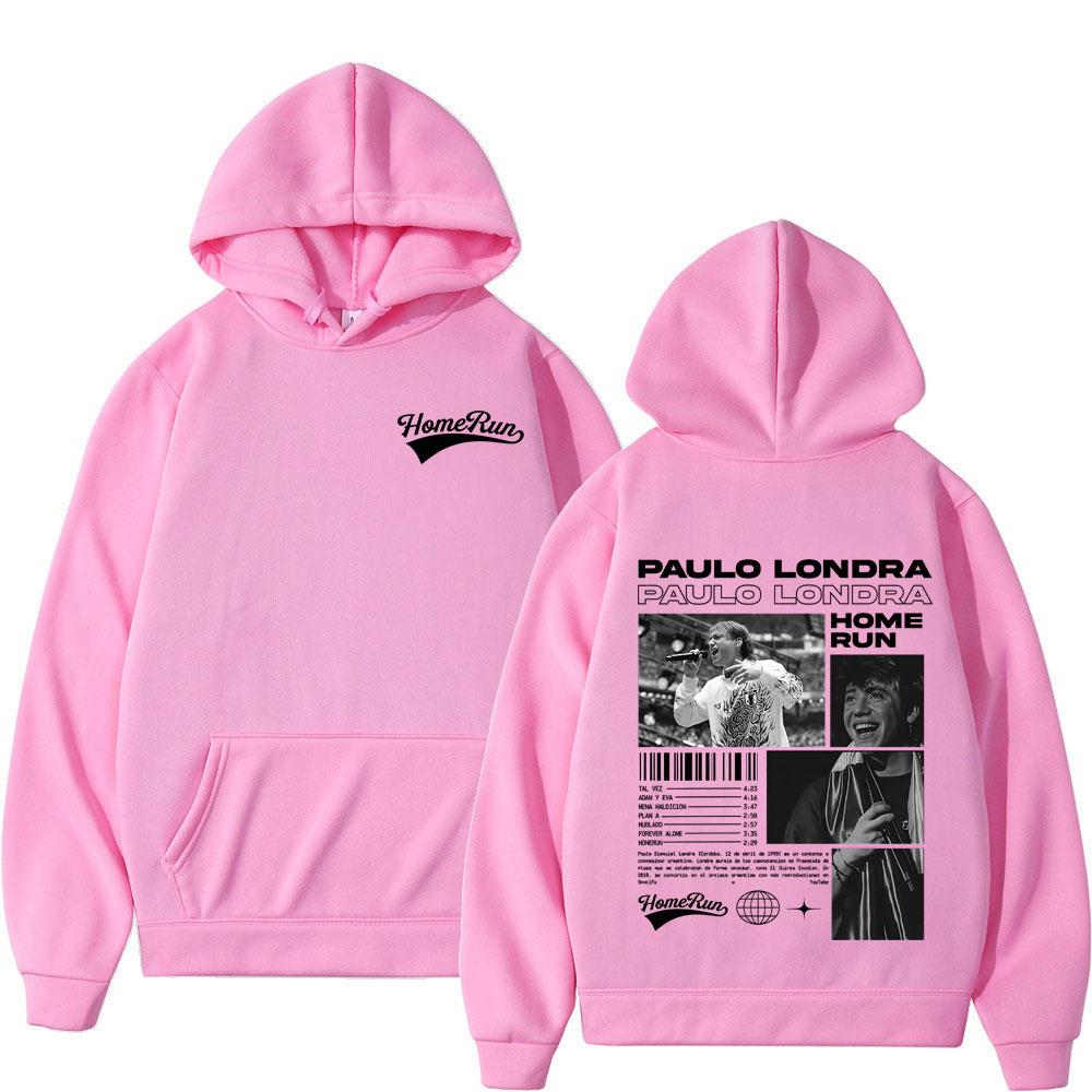 Rapper Paulo Londra Homerun Hoodies Man Woman Fashion  Hip-hop Hoodie Long Sleeves Comfort Casual Vintage Sweatshirt Fans Gift